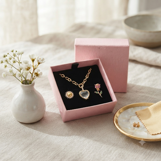 Coffret Découverte — Pendentif Doré 18K + 2 Charms Personnalisés
