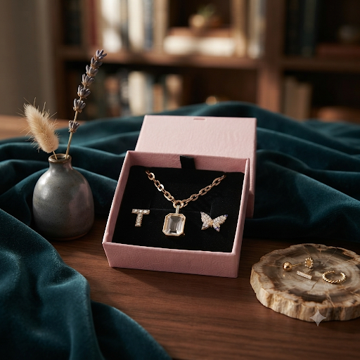 Coffret Découverte — Pendentif Doré 18K + 2 Charms Personnalisés